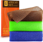 African Bath Sponge African Net Long Net Bath Sponge Exfoliating Shower Body Scrubber Back Scrubber Skin Smoother,Great for Daily Use