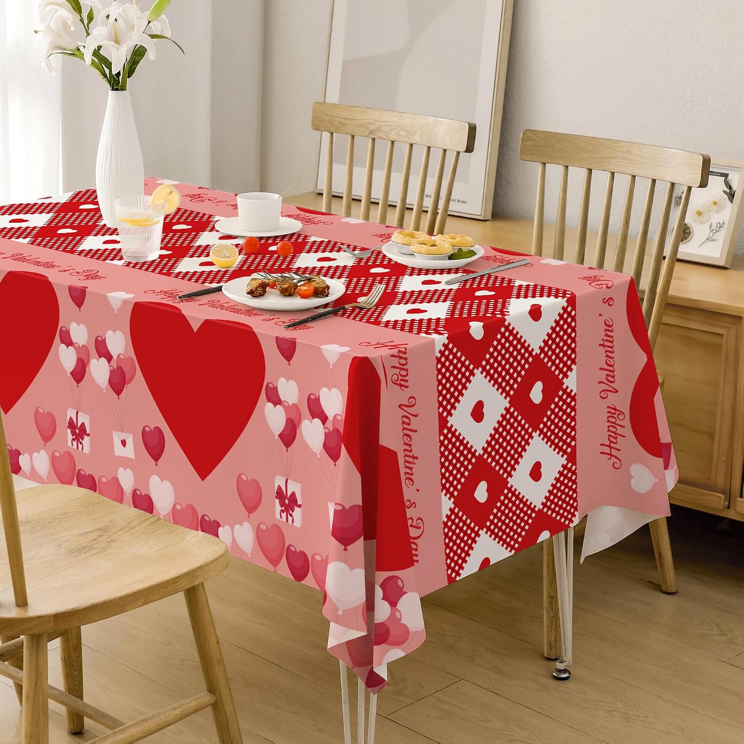 Summer Party Decorations - Summer Decorations for Home - 2 Pack Disposable Plastic Tablecloth | Floral Tablecloth for Mothers Day Wildflower Butterfly Birthday Garden Party Decorations