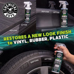 Chemical Guys HydroShield Vinyl, Rubber & Plastic Ceramic Shine Coating - Plastic Restorer for Interior & Exterior Trim, Tires & Trim - Restores Shine, Safe for Cars, Trucks & RVs, 16 fl oz