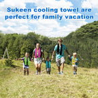 Sukeen Cooling Towels for Neck and Face, 4 Pack Cooling Towels for hot Weather (40"x12"), Cooling Rags for Yoga, Sport, Running, Workout,Gym, Camping, Fitness, Workout & More