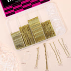 Teenitor 300pcs Bobby Pins Hair Pins Kit, 100pcs Bobby Pins 100 Hair Pins for Women for Buns, 100pcs Hair Bands, 2" 2.36", Bobb y Pins for Gray Hair 2" 2.75"