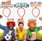 Soccer Headbands 2026 World Cup Party Accessories,Soccer Decorations and Fan Gear Sports Themed Party Favors & Decorations 3PCS