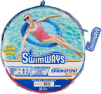 SwimWays Spring Float Premium Papasan Pool Lounger, Inflatable Pool Floats Adult with Fast Inflation for Ages 15 & Up