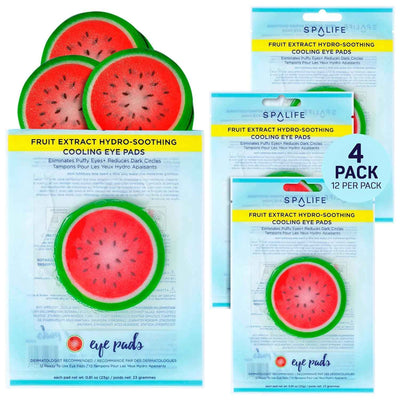 SpaLife Cooling Eye Pads | Spa Gifts & Korean Dark Circles & Puffy Eyes Treatment | Nourishing Eye Pads | Eye Mask for Puffy Eyes Daily Depuffing Eye Patches | 4 Packs of 12