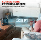 Honeywell TurboForce Air Circulator, Small Tabletop Fan, Quiet Personal Fan for Home or Office, 3 Speeds, 90 Degree Pivoting Head