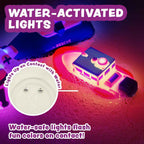 Tub Works® Bugs™ Light Up Bath Toys, 6 Pack | Water-Activated Light Up Toys Flash & Change Color | Easy-Grip Baby Girl & Toddler Bath Toys | Sensory Bathtub Toys with Bath Lights