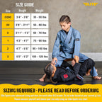 Elite Sports IBJJF Ultra Light BJJ Brazilian Jiu Jitsu Gi for Kids with Preshrunk Fabric and Free Belt