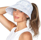 Ponyflo Sunblocker Wide Brim Hat, Patented Women’s Ponytail Sun Hat for Adults, UPF 50 Sun Protection