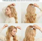 Scalp Massager & Gua Sha Tool Set - Manual Head Massager, Massage Comb for Relaxation & Stress Relief