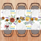Summer Party Decorations - Summer Decorations for Home - 2 Pack Disposable Plastic Tablecloth | Floral Tablecloth for Mothers Day Wildflower Butterfly Birthday Garden Party Decorations
