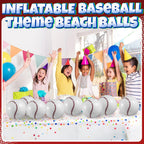 Inflatable Balls (Pack of 12) 16-inch, Beach Balls Bulk for Beach Toys & Birthday Party Decorations & Party Favors for Kids, Goodie Bags Stuffers