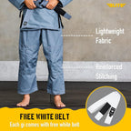 Elite Sports IBJJF Ultra Light BJJ Brazilian Jiu Jitsu Gi for Kids with Preshrunk Fabric and Free Belt