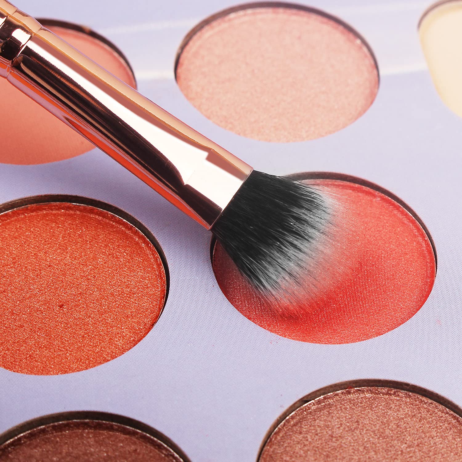 Real Perfection Makeup Brush Set 16 Pcs with 1 Eyebrow Razor Premium Synthetic Foundation Powder Concealers Eyeshadow Blush Makeup Brushes Make up Brushes Kit