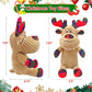 Motsamla Christmas Dog Toy – Plush Squeaky Reindeer with Crinkle Paper