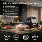 Purest Peak Fine Grain Himalayan Pink Salt – Pure Gourmet Food Grade Chef Salt, Fine Grain Sea Salt, Natural Rock Salt, Kosher, Vegan, and Gluten Free