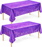 Summer Party Decorations - Summer Decorations for Home - 2 Pack Disposable Plastic Tablecloth | Floral Tablecloth for Mothers Day Wildflower Butterfly Birthday Garden Party Decorations
