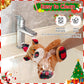 Motsamla Christmas Dog Toy – Plush Squeaky Reindeer with Crinkle Paper