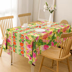 Summer Party Decorations - Summer Decorations for Home - 2 Pack Disposable Plastic Tablecloth | Floral Tablecloth for Mothers Day Wildflower Butterfly Birthday Garden Party Decorations