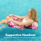 SLOOSH Inflatable Pool Floats Adult,2 Packs Floating Lounge Chairs,Blow up Pool Noodles for Adult Heavy Duty,Floating Chair for Party Summer Water Beach Lake Fun
