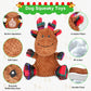 Christmas Dog Toys – 2-Pack Santa & Reindeer Squeaky Plush Set