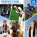 Sukeen Cooling Towels for Neck and Face, 4 Pack Cooling Towels for hot Weather (40"x12"), Cooling Rags for Yoga, Sport, Running, Workout,Gym, Camping, Fitness, Workout & More