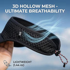 Mesh Breathable Sports Visor - Men Women Adjustable Lightweight Quick Dry Sun Hat for Tennis, Golf, Running