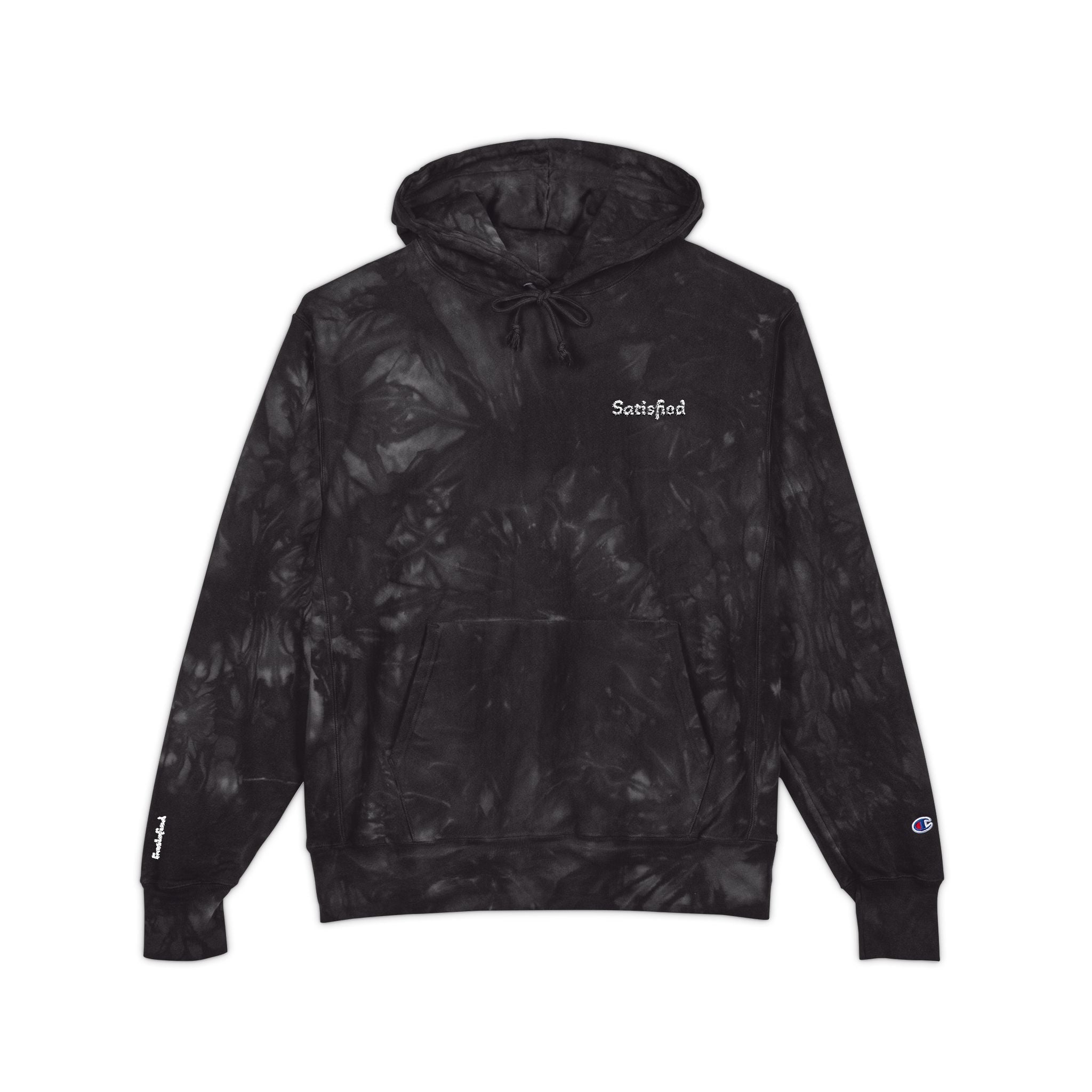Tie-Dye Champion Hoodie - Cozy and Stylish Unisex Embroidered Sweater