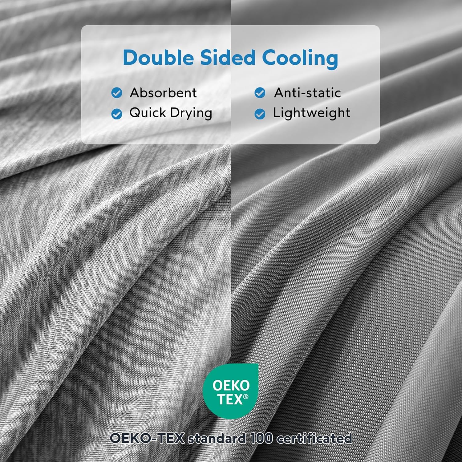 HOMFINE Cooling Blanket for Hot Sleepers - Summer Blanket Thin Lightweight Breathable Soft Double Side Enhanced Cooling for Bed Couch Sofa, Keep Cool for Night Sweats