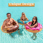 JOYIN 3 Pack Pool Floats, Pool Tube for Kids Swim Rings Inflatable Tubes, Floatie Ring Water Toys for Swimming, Summer Beach Party
