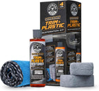 Chemical Guys Black Trim Restorer Gel Kit for Exterior Plastic, Rubber, and Vinyl, Restores Faded Trim with Deep Black Finish, Controlled Gel Application System