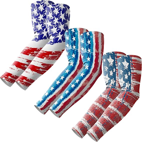 Arm Sleeves, Cooling UV Sun Protection Sports Compression for Men/Women