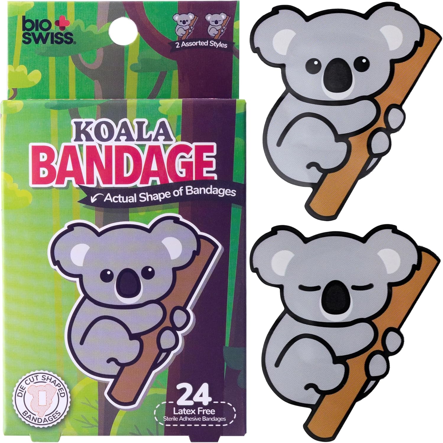 BioSwiss Bandages, Self Adhesive Bandage Set, Latex Free, Sterile Wound Care