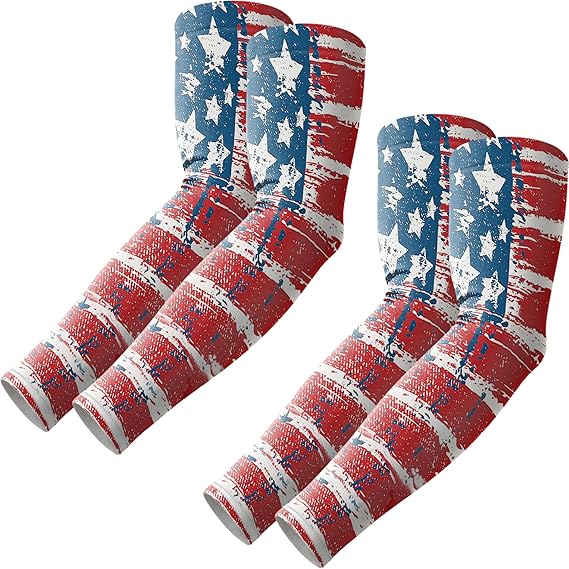 Arm Sleeves, Cooling UV Sun Protection Sports Compression for Men/Women