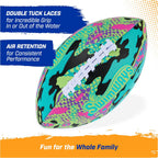 Swimways Hydro Waterproof Football, Outdoor Games for Adults and Kids, Swimming Pool Accessories and Pool Party Games,9.25 Inches