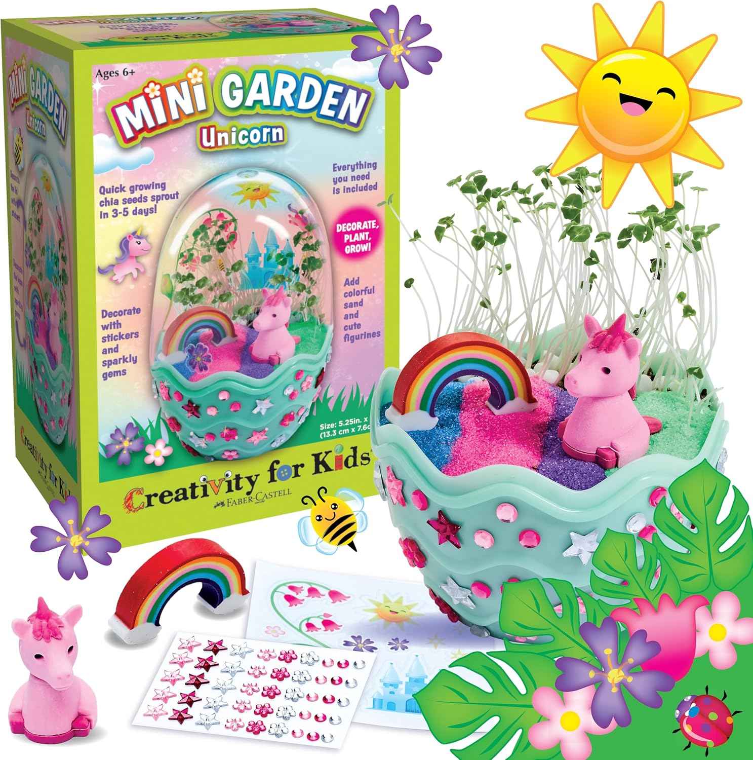 Creativity for Kids Mini Garden: Gifts for Girls, Crafts and Toys, Stocking Stuffers for Kids (Ages 6+)