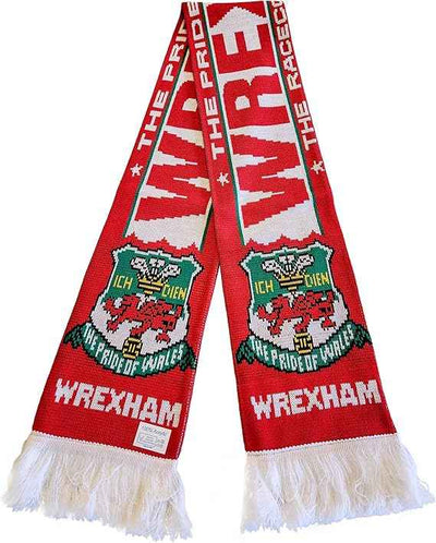 Wrexham Fan Scarf | AFC Wrexham Soccer Fan Scarf | Premium Acrylic Knit