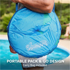 SwimWays Spring Float Premium Papasan Pool Lounger, Inflatable Pool Floats Adult with Fast Inflation for Ages 15 & Up
