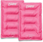 Cool Coolers by Fit & Fresh 2 Pack XL Soft Ice Packs for Cooler, Flexible Stretch Nylon, Lunch Box Ice Packs, Large Reusable Freezer Packs
