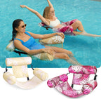 SLOOSH Inflatable Pool Floats Adult,2 Packs Floating Lounge Chairs,Blow up Pool Noodles for Adult Heavy Duty,Floating Chair for Party Summer Water Beach Lake Fun