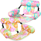 SLOOSH Inflatable Pool Floats Adult,2 Packs Floating Lounge Chairs,Blow up Pool Noodles for Adult Heavy Duty,Floating Chair for Party Summer Water Beach Lake Fun