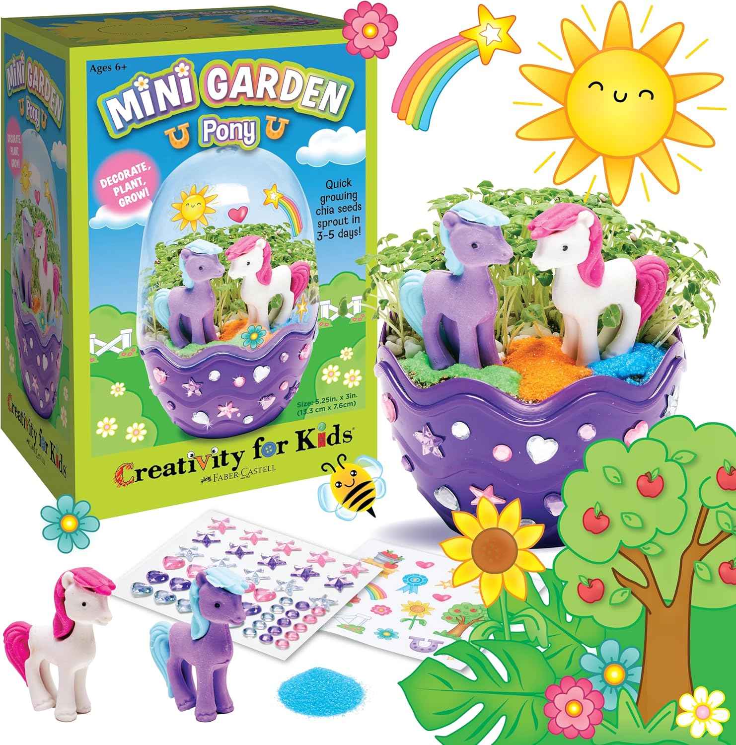 Creativity for Kids Mini Garden: Gifts for Girls, Crafts and Toys, Stocking Stuffers for Kids (Ages 6+)