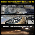 Meguiar's PlastX Clear Plastic Polish, Fast & Easy Clear Plastic Restorer for Headlights, Taillights, Soft Top Windows, and More, Remove Scratches, Cloudiness, Yellowing, and Oxidation, 10 oz