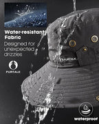 Sun Hats for Men Fishing Hat UPF Protection Wide Brim Bucket Hat | Breathable, Quick-Dry, Water Rapellent, Soft Sweatband, Foldable, Outdoor, Hiking, Beach, Safari, Travel, Summer Hats