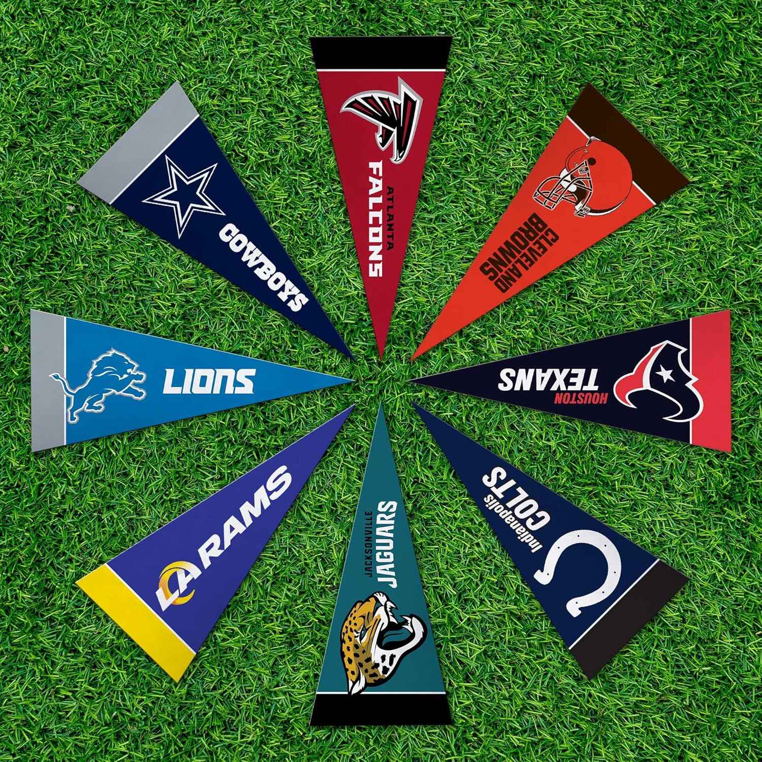 NFL Football Complete 4" x 9" Felt Mini Pennant League Set (Includes ALL Teams)