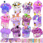 Cloud Slime kit for Girls Ages 8-12, Toys for Girls and Boys, for Kids Slime Set Party kit Goodie Bag Stuffers, 4 5 6 7 8 9 10 Year Old Girl Birthday Gift Cute Stuff