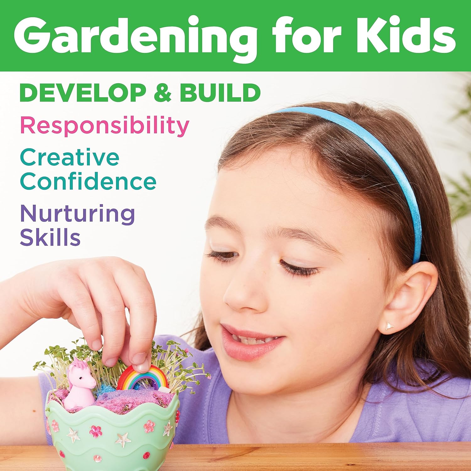 Creativity for Kids Mini Garden: Gifts for Girls, Crafts and Toys, Stocking Stuffers for Kids (Ages 6+)