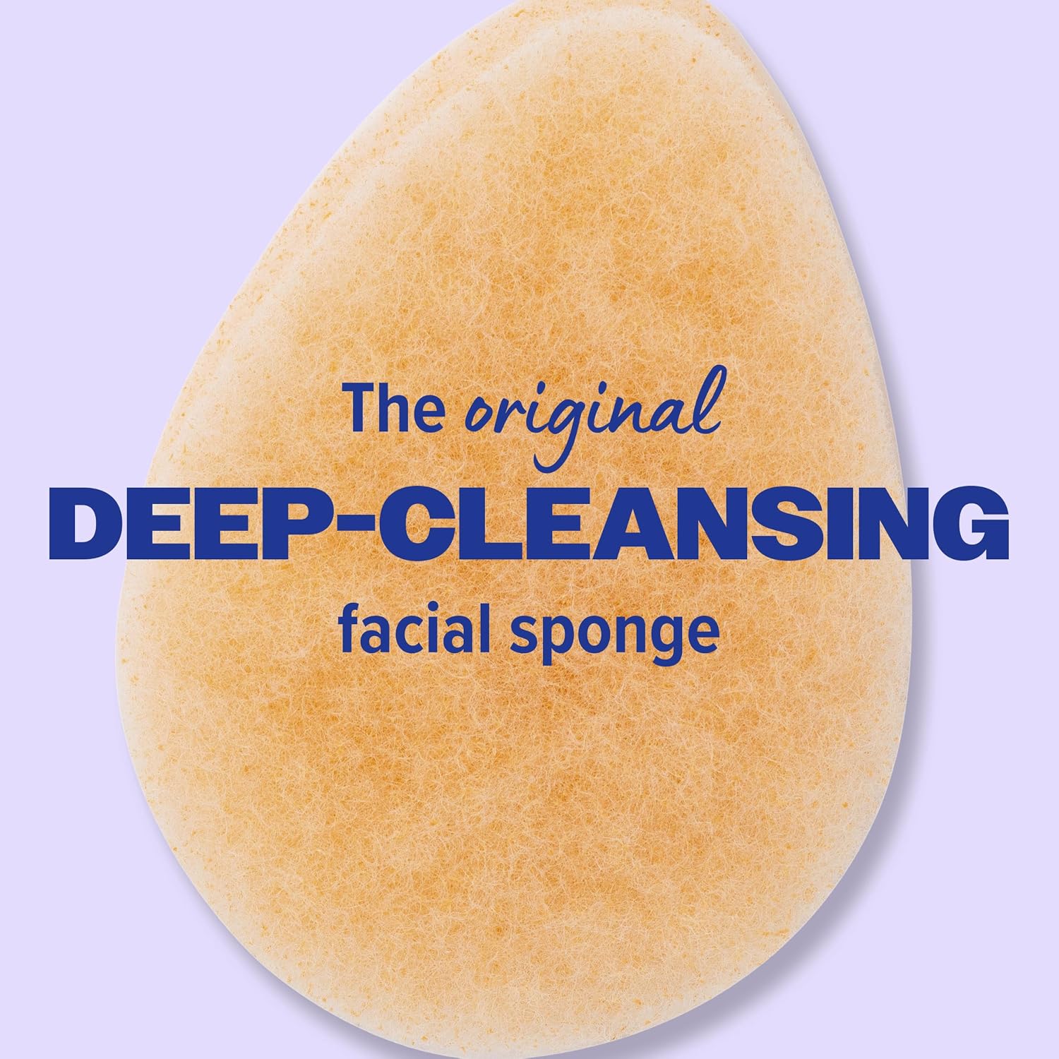 Buf-Puf Gentle Facial Sponge, Dermatologist Developed, Removes Deep Down Dirt & Makeup That Causes Breakouts and Blackheads, Reusable, Exfoliating, 1 Count