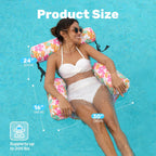 SLOOSH Inflatable Pool Floats Adult,2 Packs Floating Lounge Chairs,Blow up Pool Noodles for Adult Heavy Duty,Floating Chair for Party Summer Water Beach Lake Fun