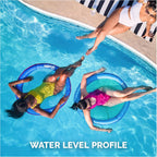 SwimWays Spring Float Premium Papasan Pool Lounger, Inflatable Pool Floats Adult with Fast Inflation for Ages 15 & Up