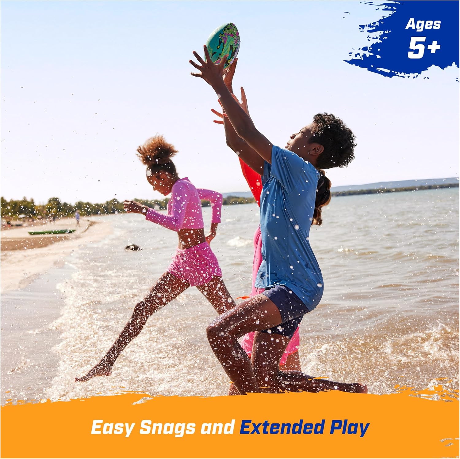 Swimways Hydro Waterproof Football, Outdoor Games for Adults and Kids, Swimming Pool Accessories and Pool Party Games,9.25 Inches